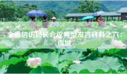 全省信访局长会议典型发言材料之六：虞城