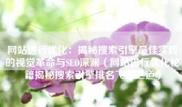 网站进行优化：揭秘搜索引擎最佳实践的视觉革命与SEO深渊（网站进行优化秘籍揭秘搜索引擎排名飞跃之道）