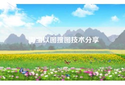 淘宝以图搜图技术分享