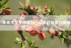 未来大学全国排名一览表的预测与展望