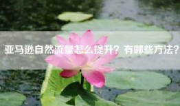 亚马逊自然流量怎么提升？有哪些方法？