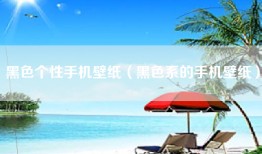 黑色个性手机壁纸（黑色系的手机壁纸）