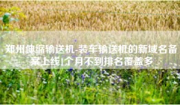 郑州伸缩输送机-装车输送机的新域名备案上线1个月不到排名覆盖多