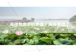 海拔罗盘手机罗盘「海拔罗盘」