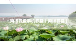 海拔罗盘手机罗盘「海拔罗盘」