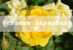 手机连接投影机（手机连接投影机的步骤）