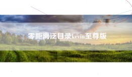 零距离泛目录kevin至尊版