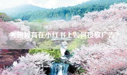 考研教育在小红书上如何投放广告？