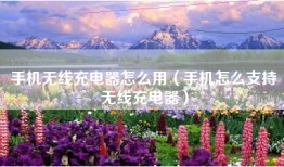 手机无线充电器怎么用（手机怎么支持无线充电器）