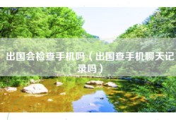 出国会检查手机吗（出国查手机聊天记录吗）