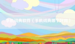 手机词典软件（手机词典哪个好用）