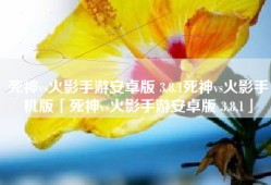 死神vs火影手游安卓版 3.8.1死神vs火影手机版「死神vs火影手游安卓版 3.8.1」