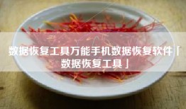 数据恢复工具万能手机数据恢复软件「数据恢复工具」