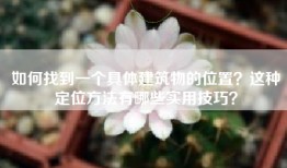如何找到一个具体建筑物的位置？这种定位方法有哪些实用技巧？