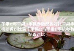苹果12与苹果11手机参数配置对比苹果手机参数对比表「苹果12与苹果11手机参数配置对比」