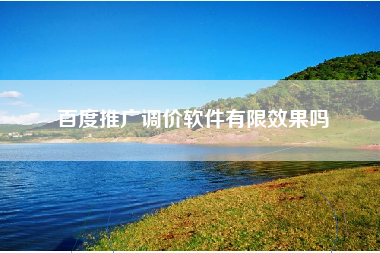 百度推广调价软件有限效果吗