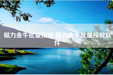 磁力金牛批量投放 磁力金牛批量投放软件