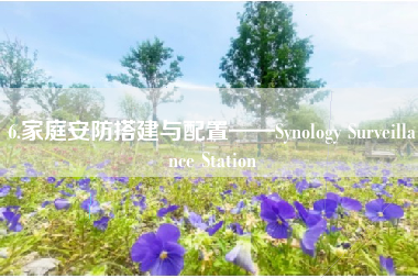 6.家庭安防搭建与配置——Synology Surveillance Station