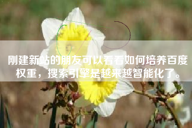 刚建新站的朋友可以看看如何培养百度权重,搜索引擎是越来越智能化了。 刚建新站的朋友可以看看如何培养百度权重,搜索引擎是越来越智能化了。
