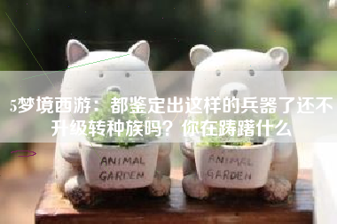 5梦境西游：都鉴定出这样的兵器了还不升级转种族吗？你在踌躇什么