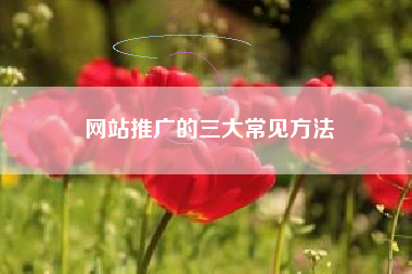 网站推广的三大常见方法