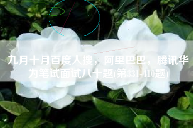九月十月百度人搜,阿里巴巴,腾讯华为笔试面试八十题(第331-410题) 九月十月百度人搜,阿里巴巴,腾讯华为笔试面试八十题(第331-410题)
