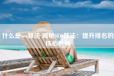 什么是seo算法 揭秘SEO算法：提升排名的核心机制