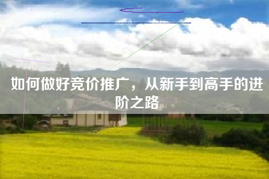 如何做好竞价推广，从新手到高手的进阶之路