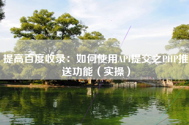 提高百度收录：如何使用API提交之PHP推送功能（实操）