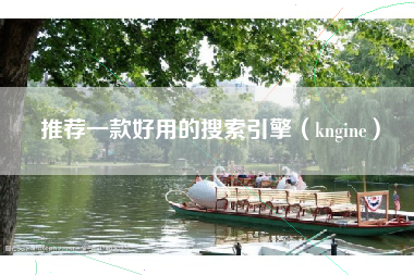 推荐一款好用的搜索引擎（kngine）