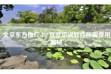 北京东方推广 VR 驾驶培训软件所需费用揭秘