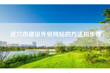 武穴市建设外贸网站的方法和步骤