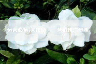 运营必备7大技能——营销推广步骤！