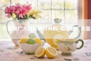 百度推广入口哪里打开的_百度推广页面