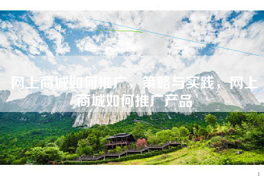 网上商城如何推广，策略与实践，网上商城如何推广产品