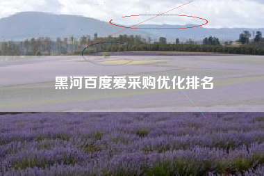 黑河百度爱采购优化排名