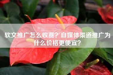软文推广怎么收费？自媒体渠道推广为什么价格更便宜？