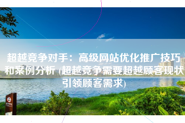 超越竞争对手：高级网站优化推广技巧和案例分析 (超越竞争需要超越顾客现状引领顾客需求)