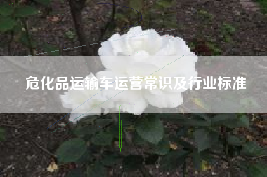 危化品运输车运营常识及行业标准