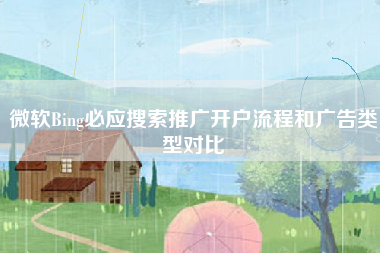 微软Bing必应搜索推广开户流程和广告类型对比