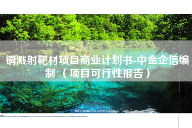 铜溅射靶材项目商业计划书-中金企信编制 （项目可行性报告）