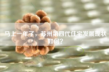 马上一年了，苏州第四代住宅发展现状如何？