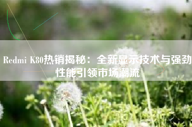 Redmi K80热销揭秘：全新显示技术与强劲性能引领市场潮流