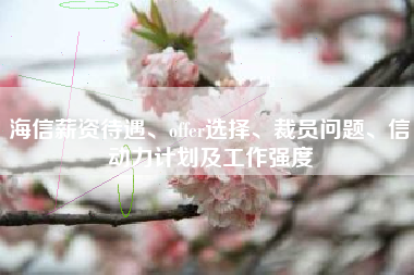 海信薪资待遇、offer选择、裁员问题、信动力计划及工作强度