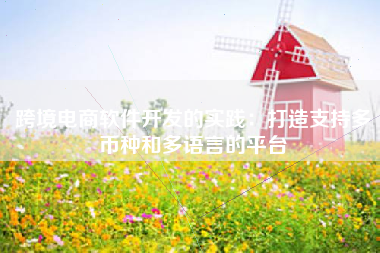 跨境电商软件开发的实践：打造支持多币种和多语言的平台