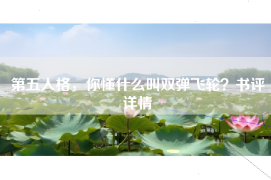 第五人格,你懂什么叫双弹飞轮?书评详情 第五人格,你懂什么叫双弹飞轮?书评详情