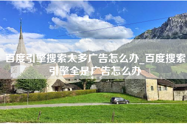 百度引擎搜索太多广告怎么办_百度搜索引擎全是广告怎么办