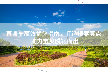 直通车高效优化指南，打造搜索亮点，助力宝贝脱颖而出