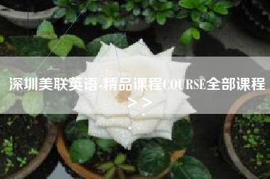 深圳美联英语-精品课程COURSE全部课程＞＞