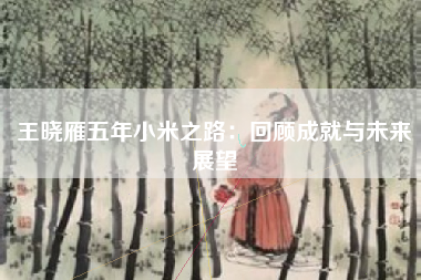 王晓雁五年小米之路：回顾成就与未来展望